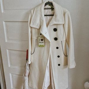 SOIA & KYO Mod Cream Wool Coat (Queen’s Gambit Style) PS